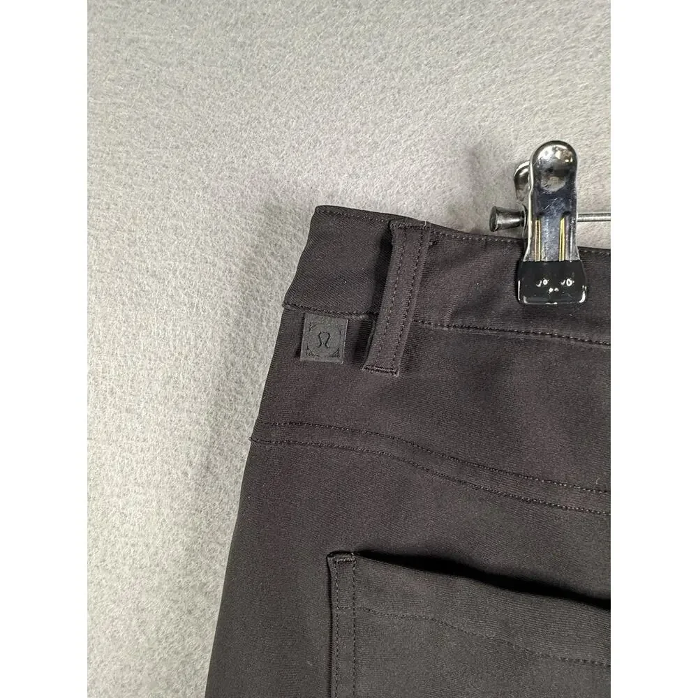 Lululemon Mens ABC Classic Fit 5 Pocket Pants Sz 36‎ x 31 Black Golf Office City